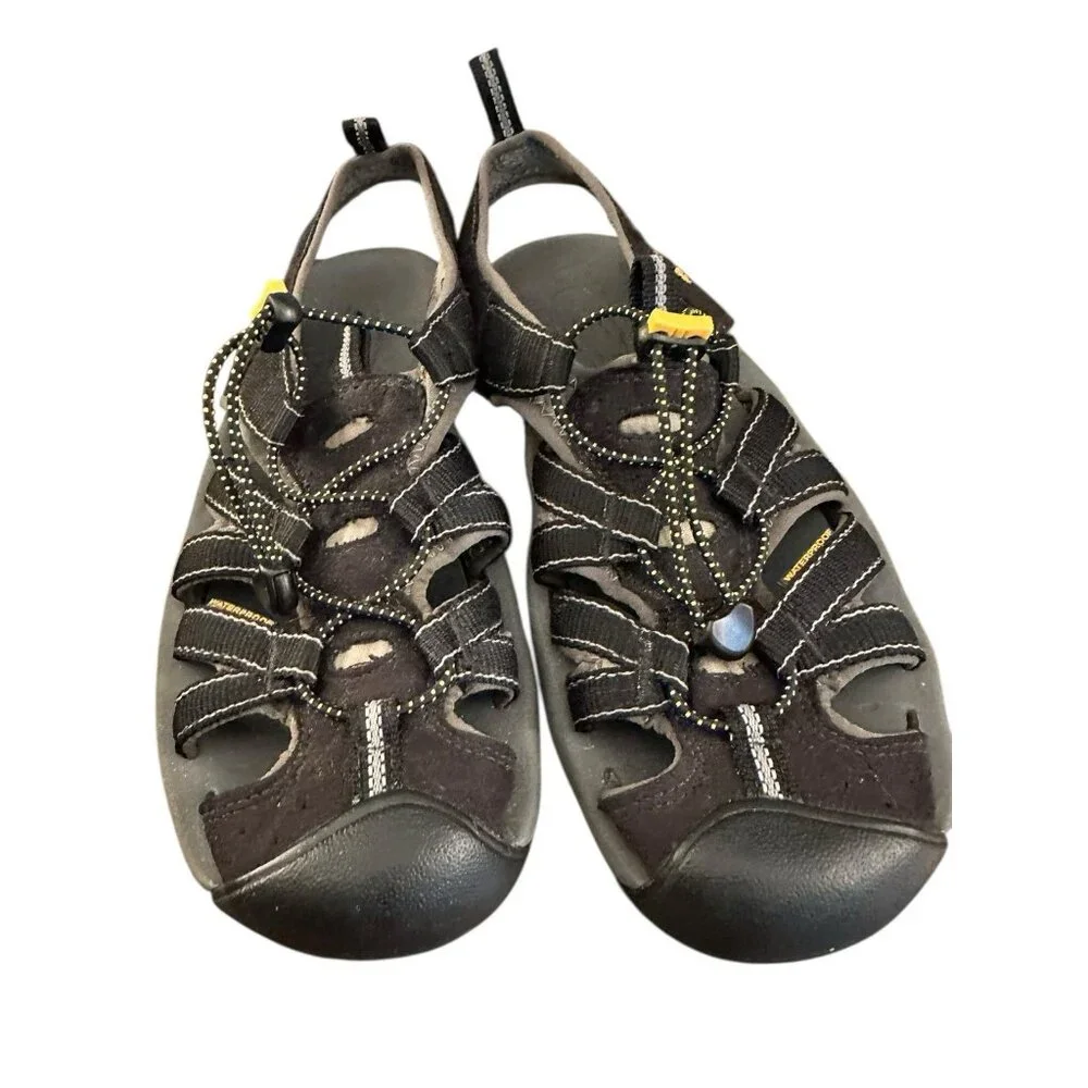 Keen Kanyon Waterproof Adjustable Outdoor Hiking‎ Sandals Mens Size 9 Black